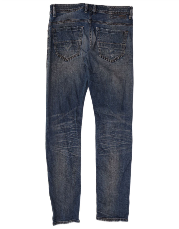 Diesel Mens Thommer Distressed Slim Skinny Jeans W31 L32 Μπλε βαμβακερό