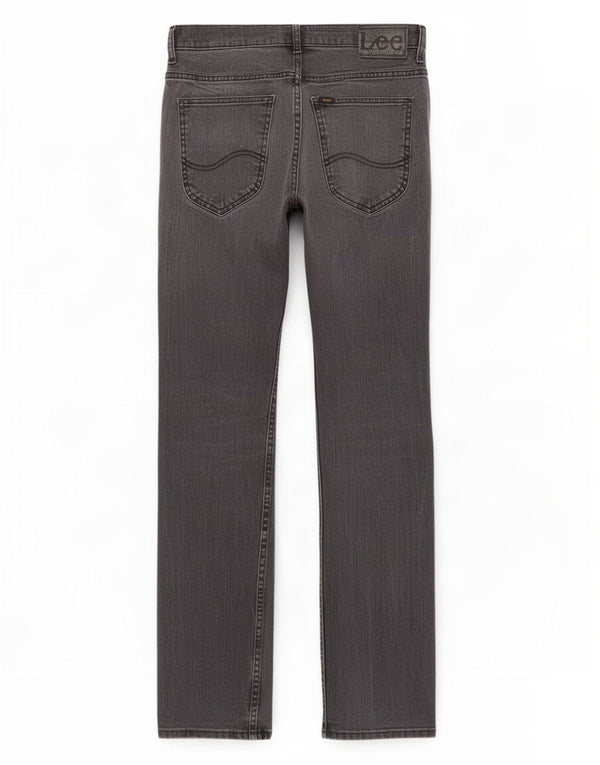 Lee Mens Straight Jeans W29 L32 Γκρι βαμβακερό