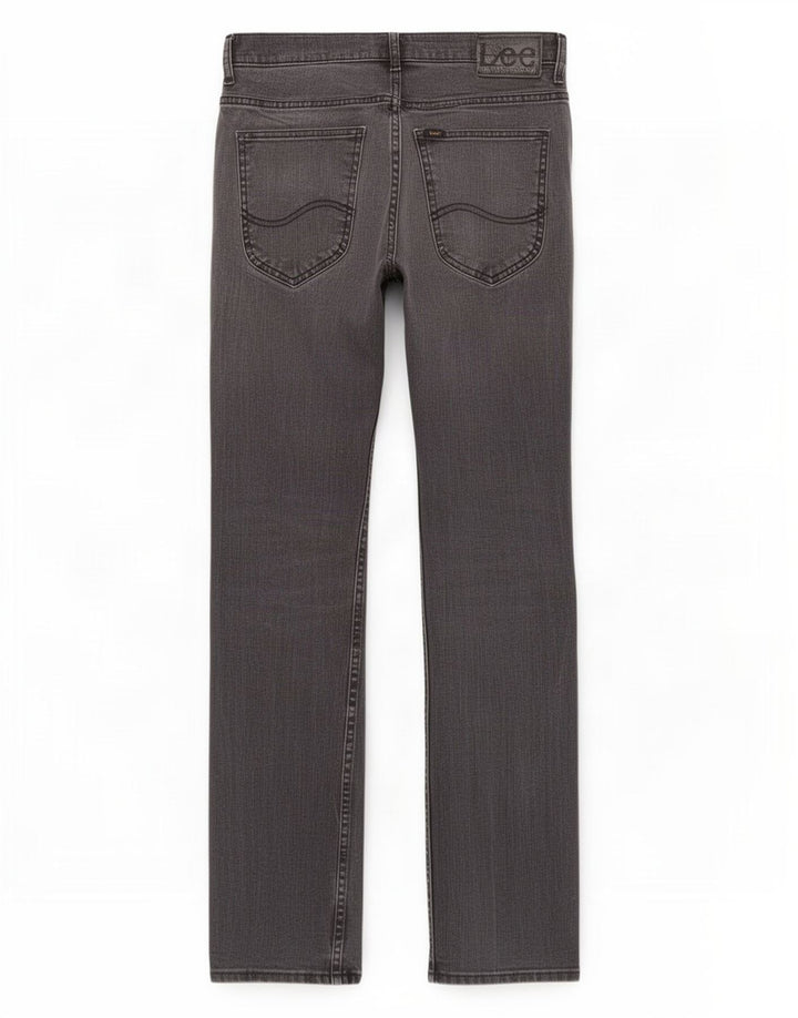 Lee Mens Straight Jeans W29 L32 Γκρι βαμβακερό