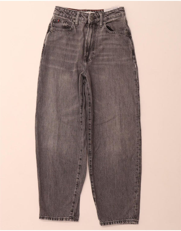 TOMMY HILFIGER Γυναικείο Eva ψηλόμεσο τζιν κωνικό W25 L25 γκρι βαμβακερό