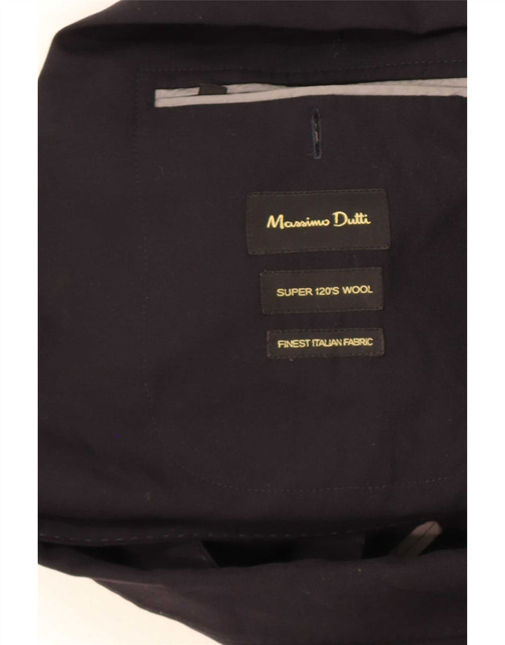 Massimo Dutti Ανδρικό μπουφάν σακάκι με 2 κουμπιά EU 56 XL μαύρο μαλλί
