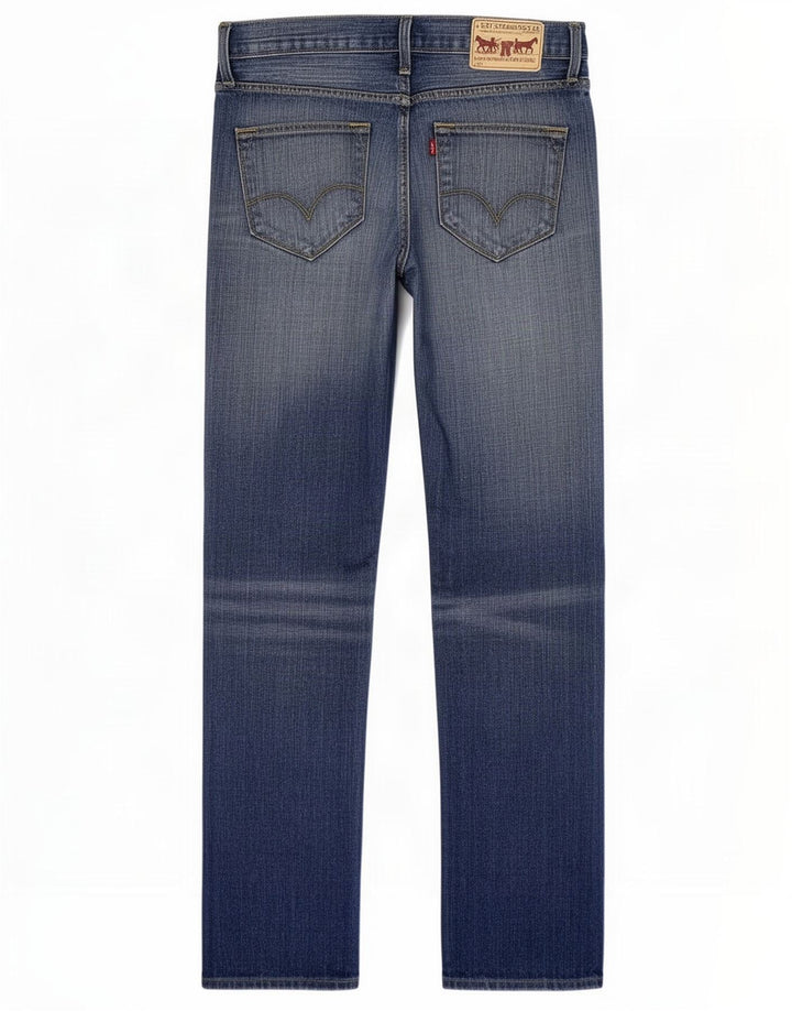 Ανδρικό τζιν Levi's Straight W33 L32 Μπλε βαμβακερό