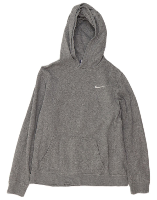 NIKE Boys Hoodie Jumper 13-14 ετών XL Γκρι βαμβακερό