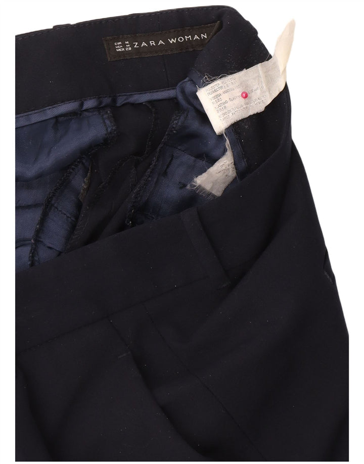 Zara Γυναικείο Slim Suit Παντελόνι Medium W28 L26 Navy Blue Polyester