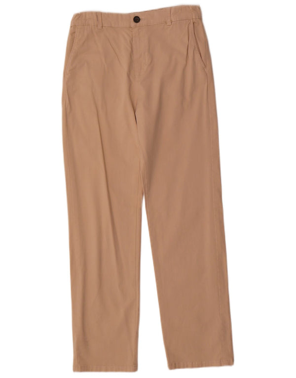 Zara Boys ίσιο παντελόνι Chino 13-14 ετών W28 L27 Μπεζ βαμβακερό