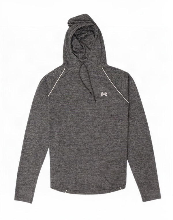 Γυναικείο Under Armour Loose Fit Graphic Top μακριά μανίκια UK 18 XL Grey Flecked