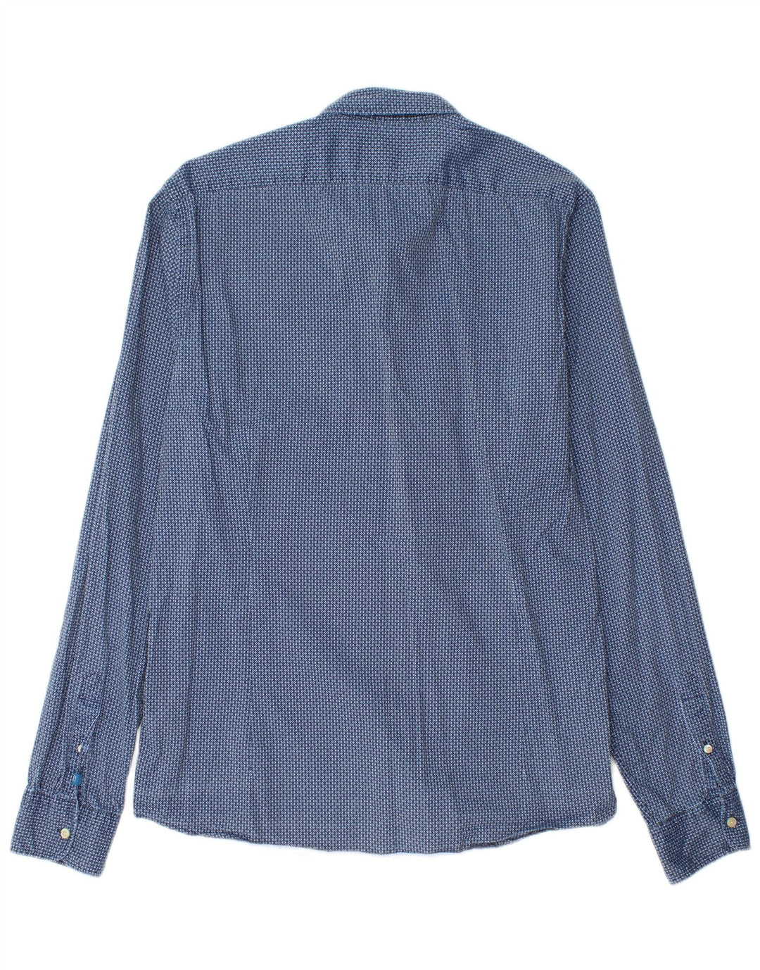 Ανδρικό πουκάμισο Scotch & Soda Slim μεγάλο μπλε γεωμετρικό βαμβακερό