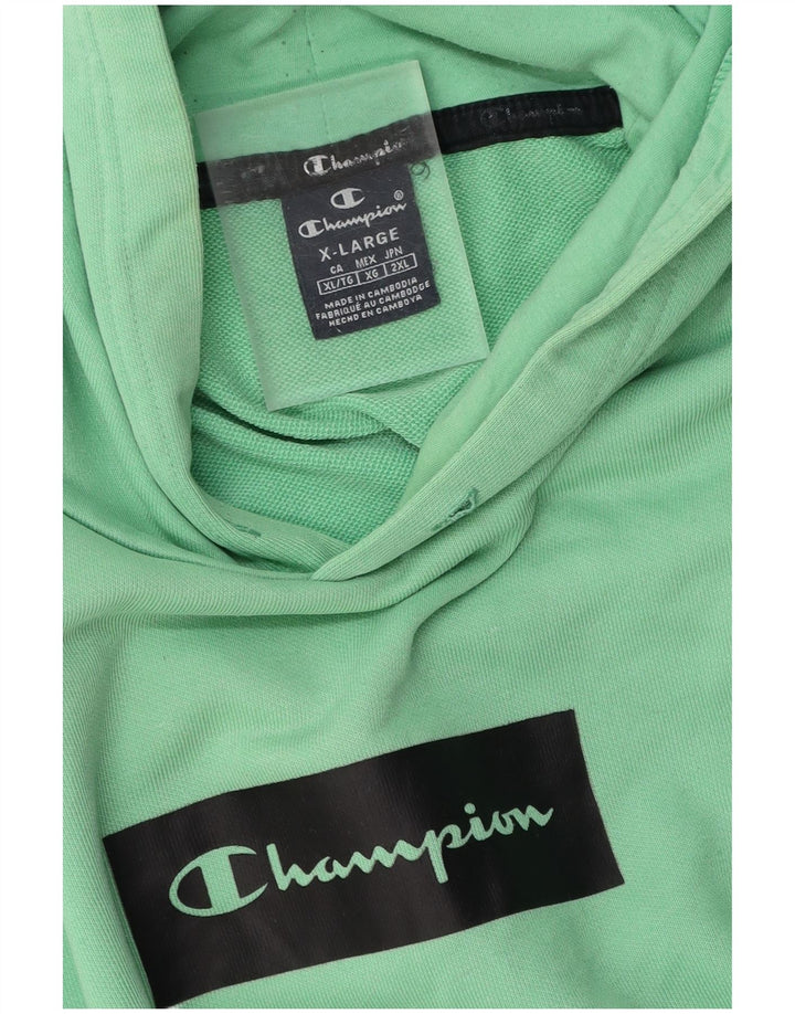 CHAMPION Ανδρικά γραφικά κουκούλα Jumper XL Green