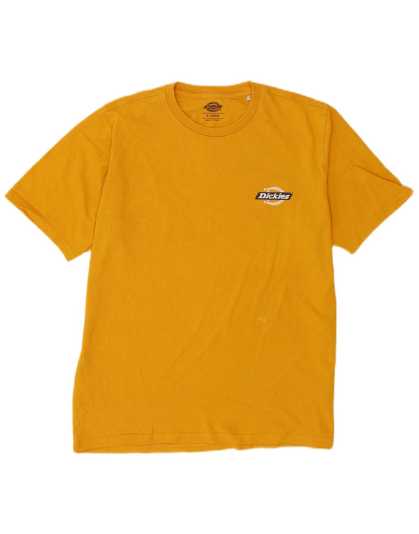 Ανδρικό γραφικό T-Shirt Dickies Top XL Κίτρινο βαμβακερό