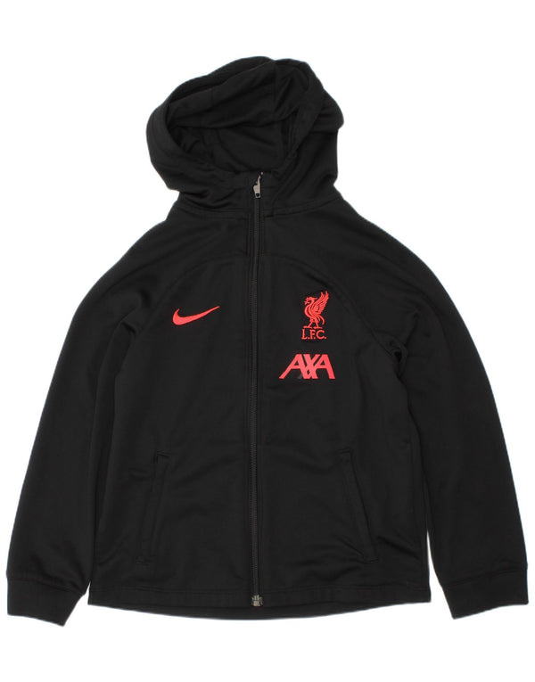 Γραφικό πουλόβερ Nike Boys Liverpool με κουκούλα 5-6 ετών Μεσαίο μαύρο
