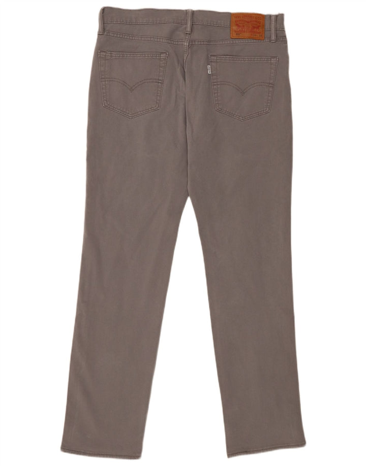 Levi's Mens 511 Slim Jeans W34 L34 Γκρι βαμβακερό