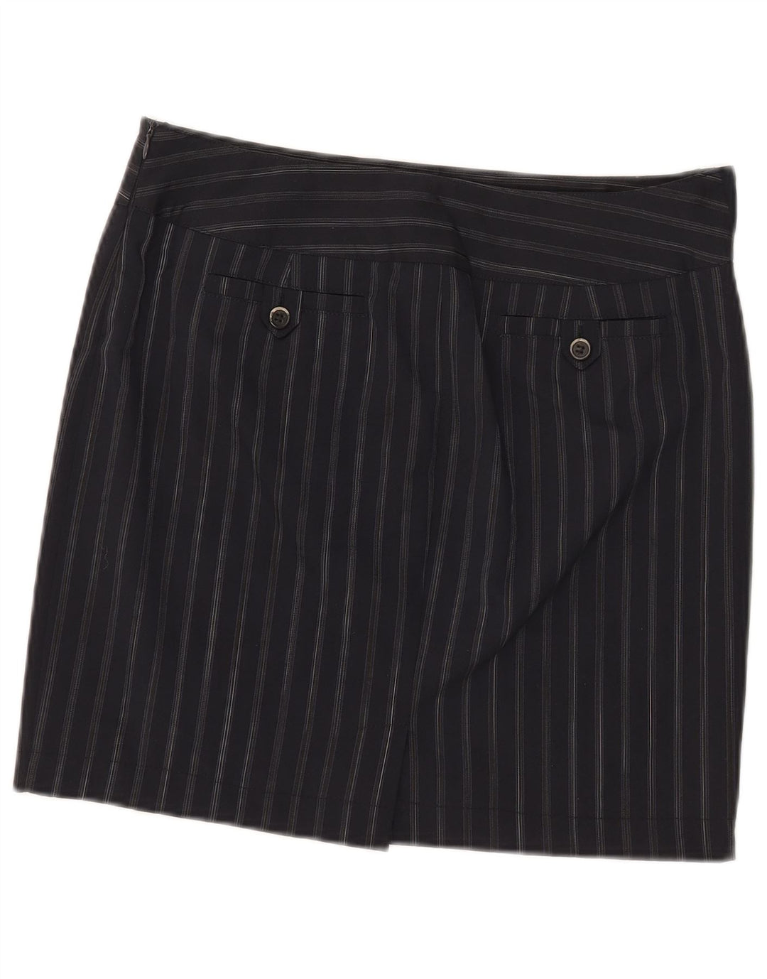 Γυναικεία μίνι φούστα Marella UK 12 Medium W32 Navy Blue Pinstripe Polyester