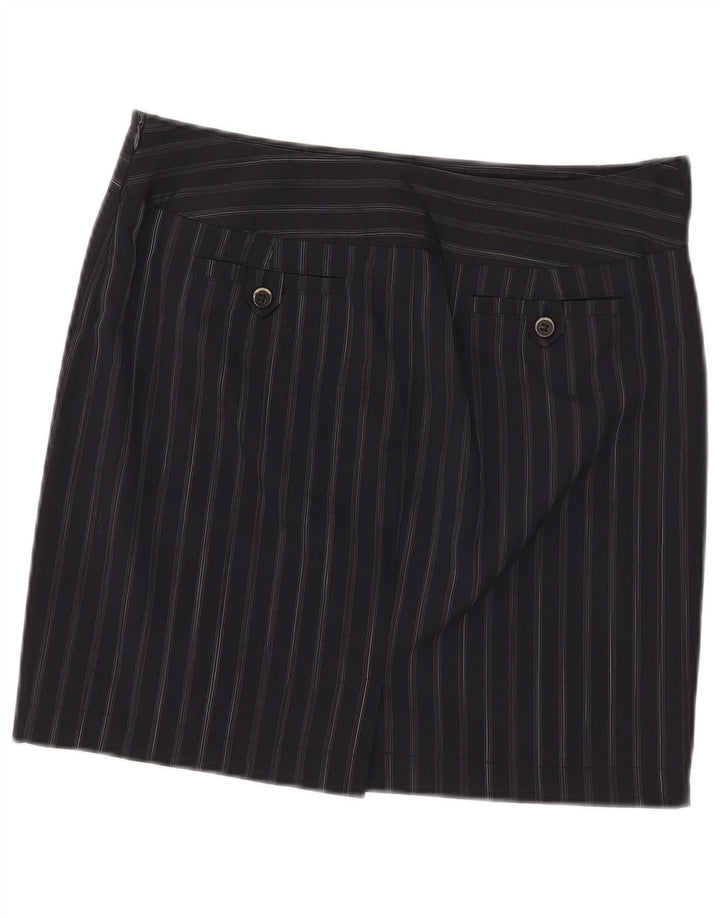 Γυναικεία μίνι φούστα Marella UK 12 Medium W32 Navy Blue Pinstripe Polyester