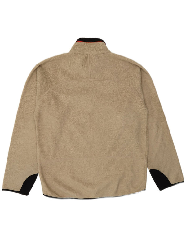 Fila Ανδρικό Fleece Jacket UK 40 Large Beige Colourblock Polyester