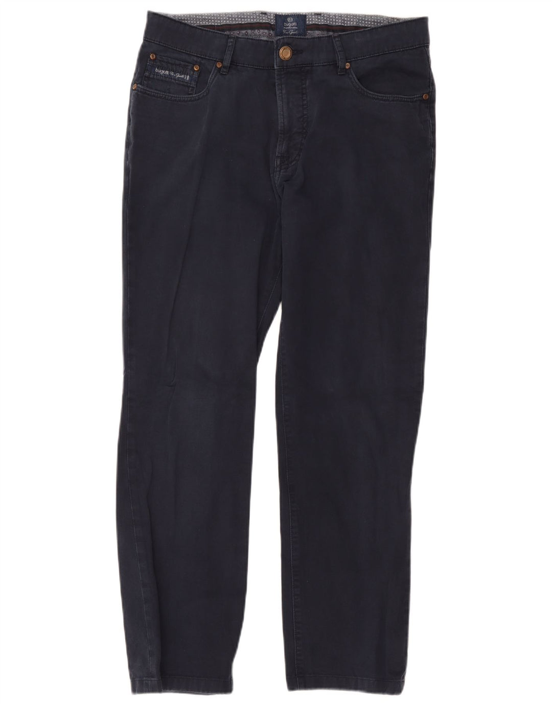 Ανδρικό ίσιο casual παντελόνι Bugatti W34 L29 Navy Blue