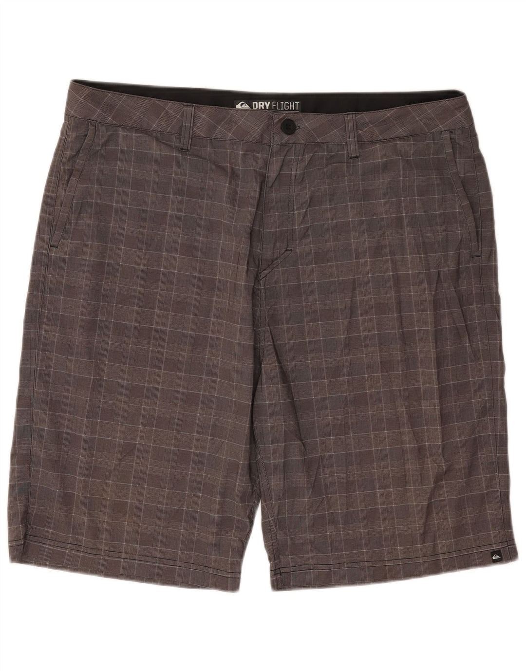 Ανδρικό σορτς Chino Quiksilver W38 XL Γκρι Houndstooth Πολυεστέρας