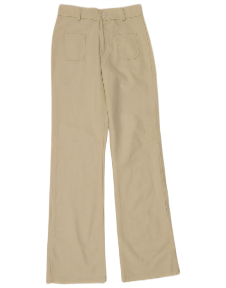 Vintage γυναικείο μποτάκι casual παντελόνι EU 40 Medium W30 L33 Beige