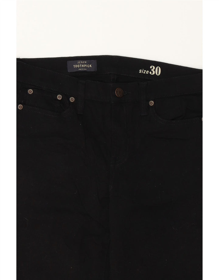 J. CREW Womens Toothpick Slim Jeans W30 L28 Black Cotton Vintage J. Crew and Second-Hand J. Crew from Messina Hembry 