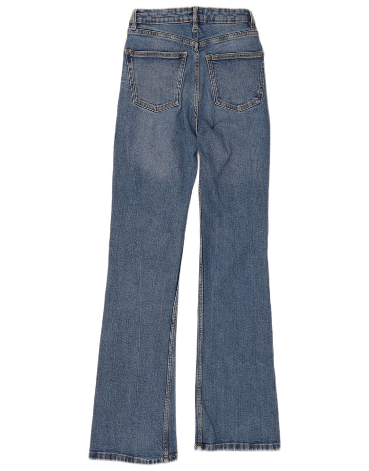 Zara Γυναικείο Jeans Flared EU 34 2XS W24 L30 Blue Cotton