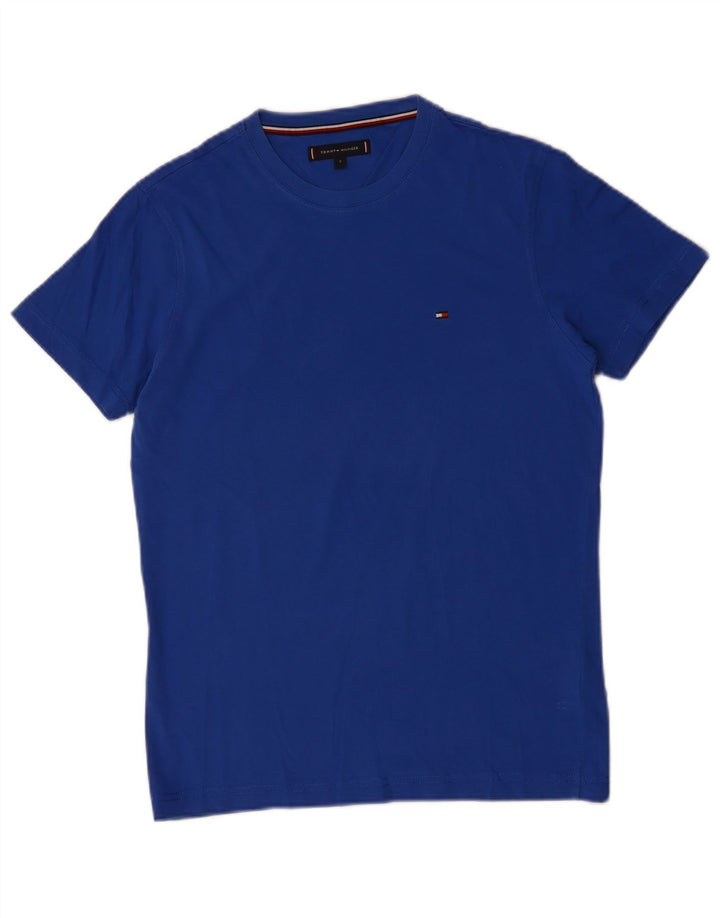 TOMMY HILFIGER Ανδρικό T-Shirt Top Μικρό Μπλε Βαμβακερό