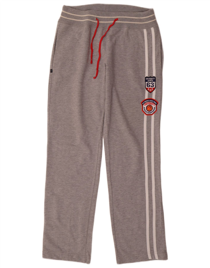 Ανδρική αθλητική φόρμα ASICS Παντελόνι μεγάλο γκρι βαμβακερό