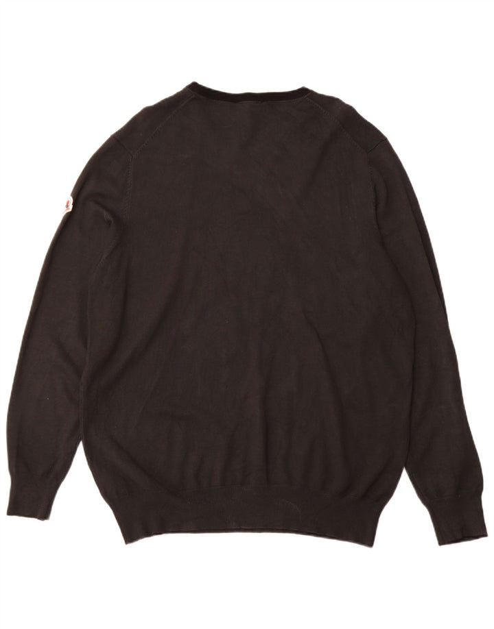 INVICTA Womens Crop Crew Neck Jumper Sweater 2XL Black Viscose