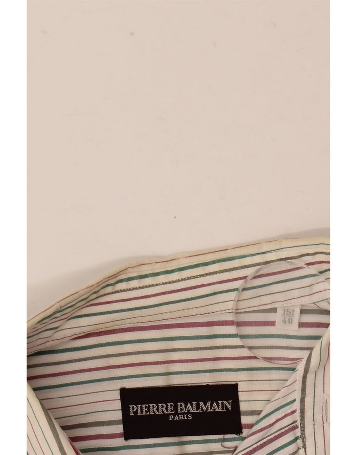 Ανδρικό πουκάμισο Pierre Balmain Μέγεθος 40 15 3/4 μεσαίο πολύχρωμο ριγέ