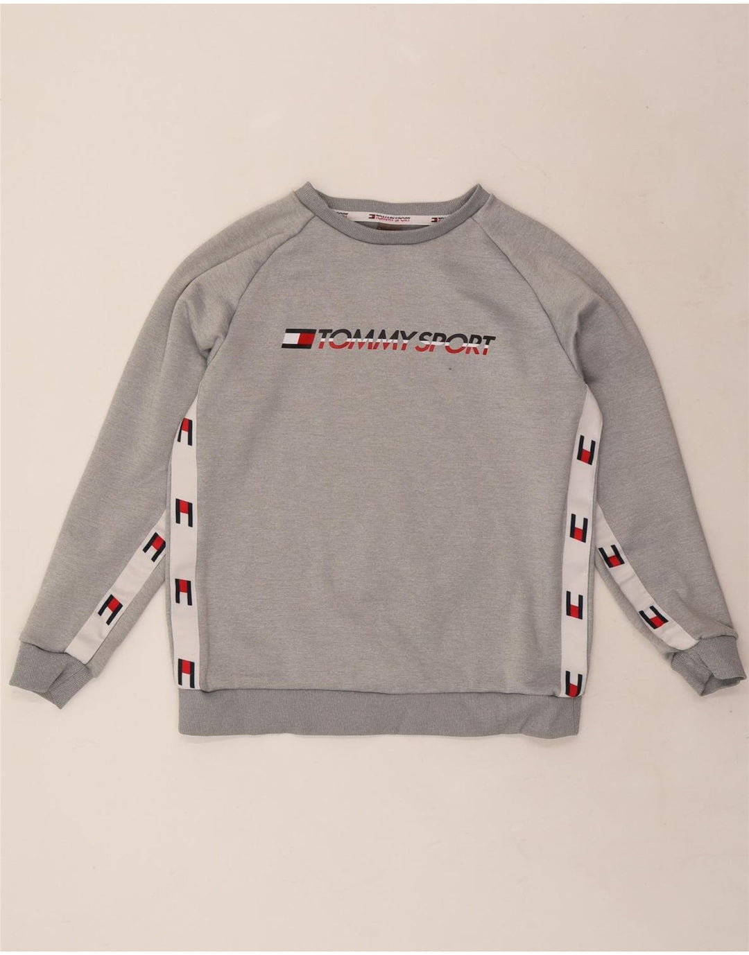 TOMMY HILFIGER Ανδρικό γραφικό φούτερ Jumper Small Grey Colourblock