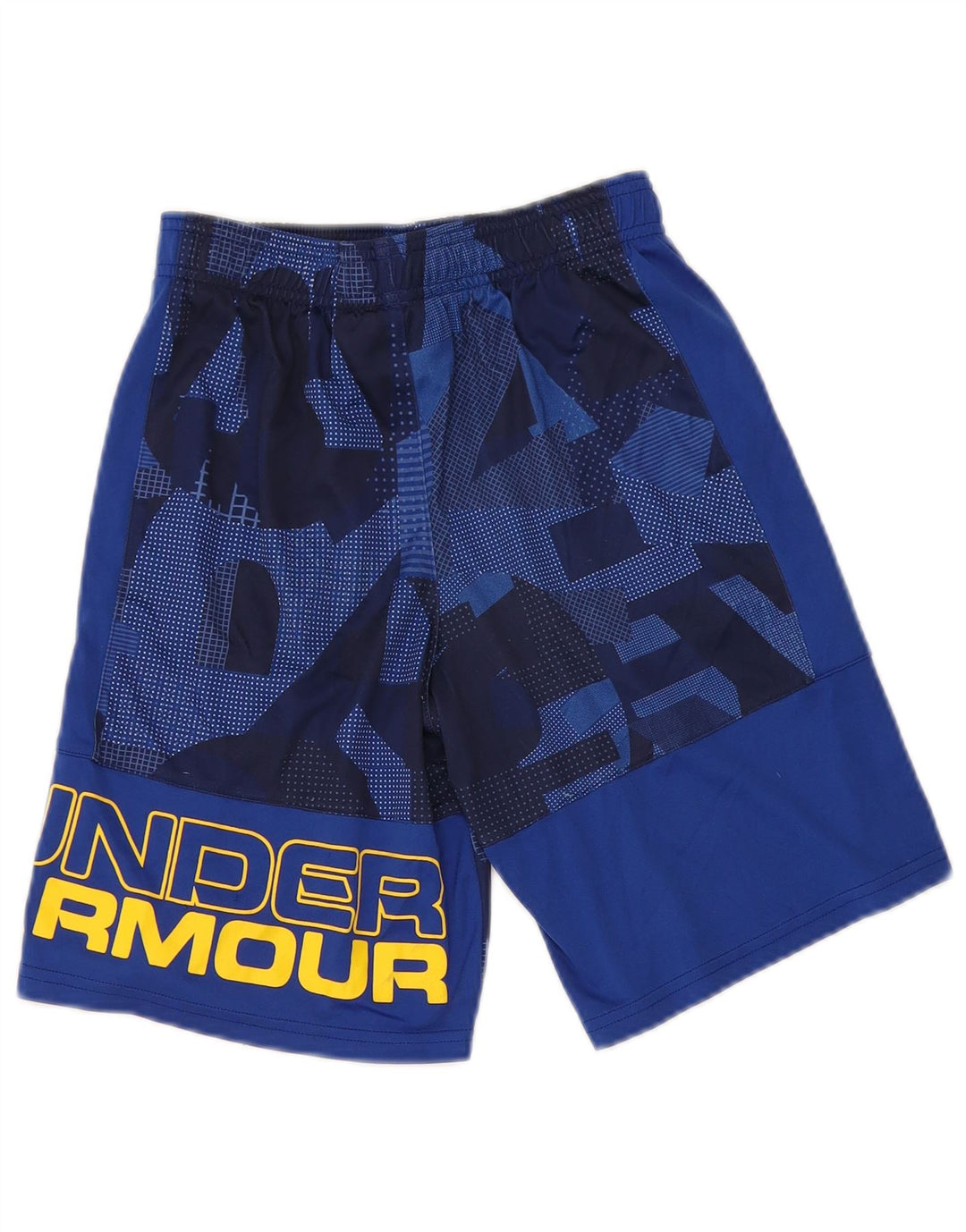 Under Armour Boys Graphic Sport Short 9-10 Years Medium Blue Geometric