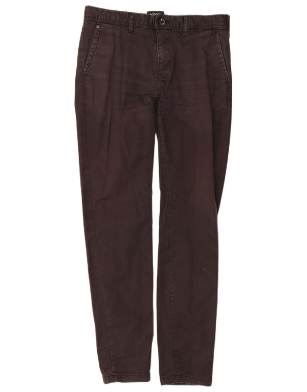 Scotch & Soda Mens Skinny Chino Trousers W30 L32 Brown Cotton