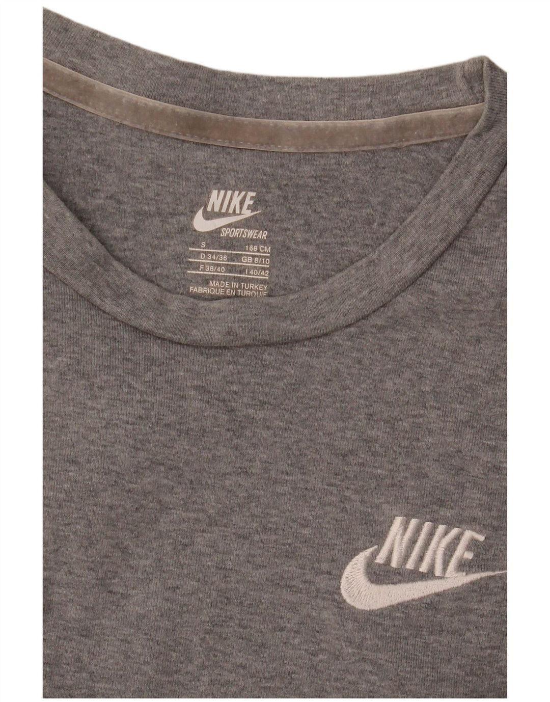 Γυναικείο T-Shirt Nike Top UK 8/10 Small Grey
