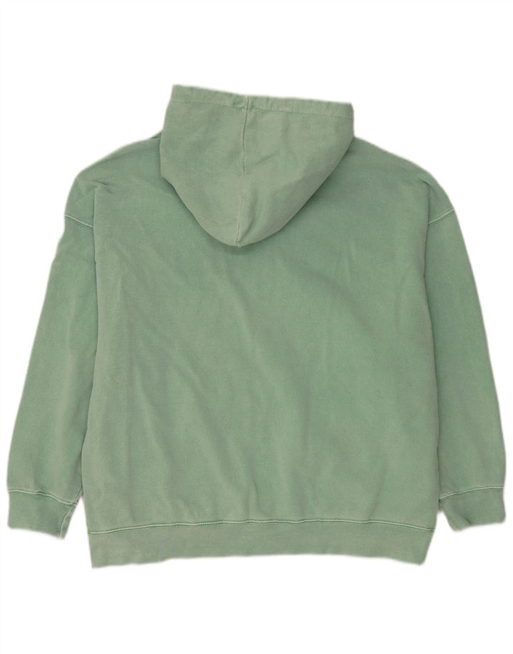 Pull & Bear Γυναικείο πουλόβερ με κουκούλα με φερμουάρ UK 14 Μεσαίο πράσινο