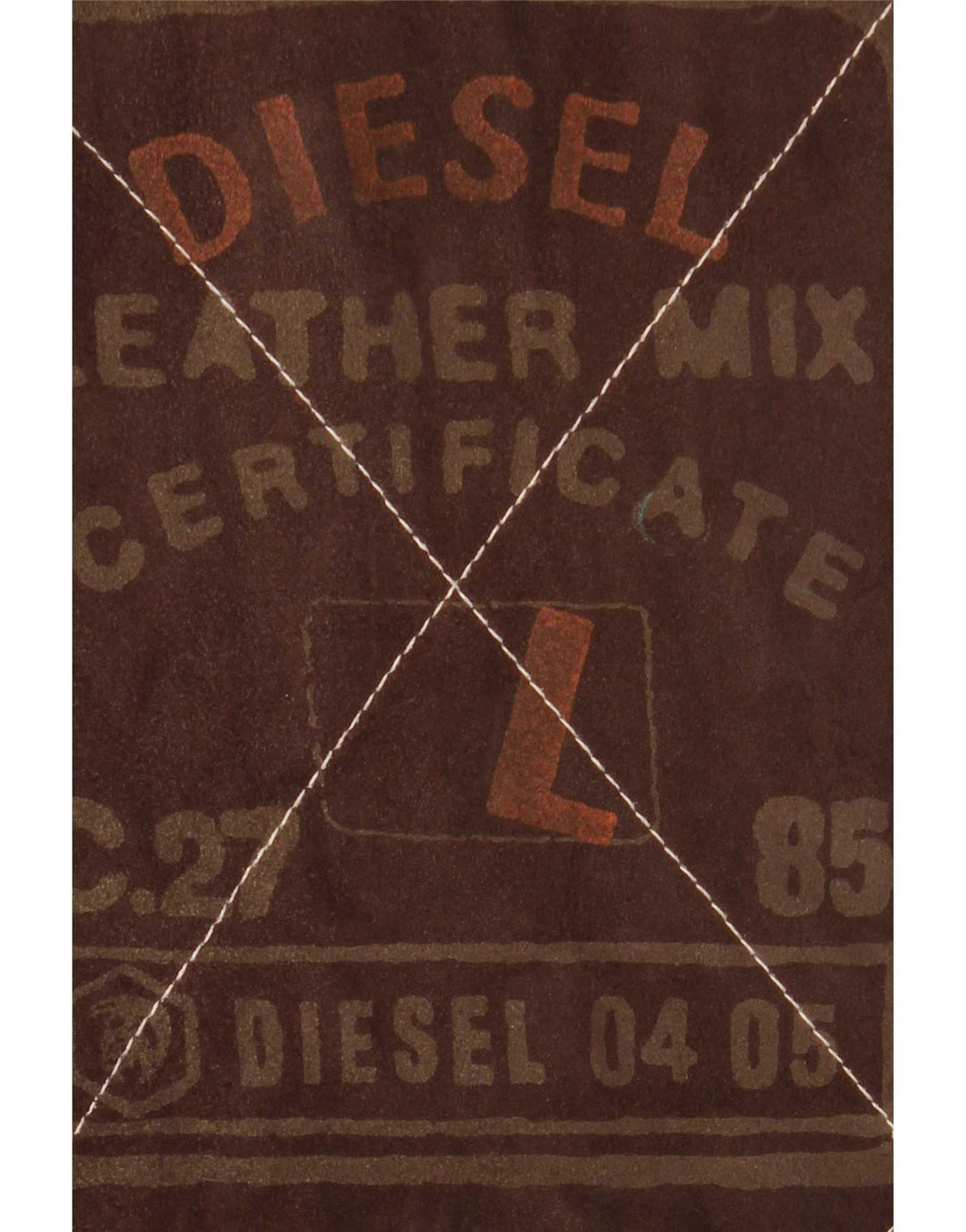 Diesel Ανδρικό αναστρέψιμο μπουφάν UK 40 Μεγάλο Καφέ Καρό Δέρμα