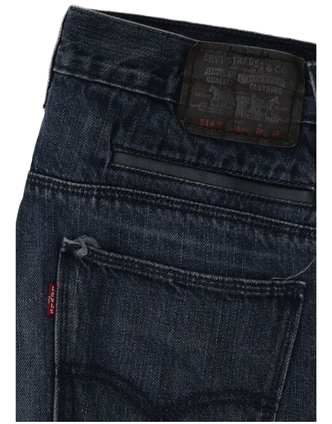 LEVI'S Girls 514 Straight Jeans 15-16 ετών W28 L28 Blue Cotton