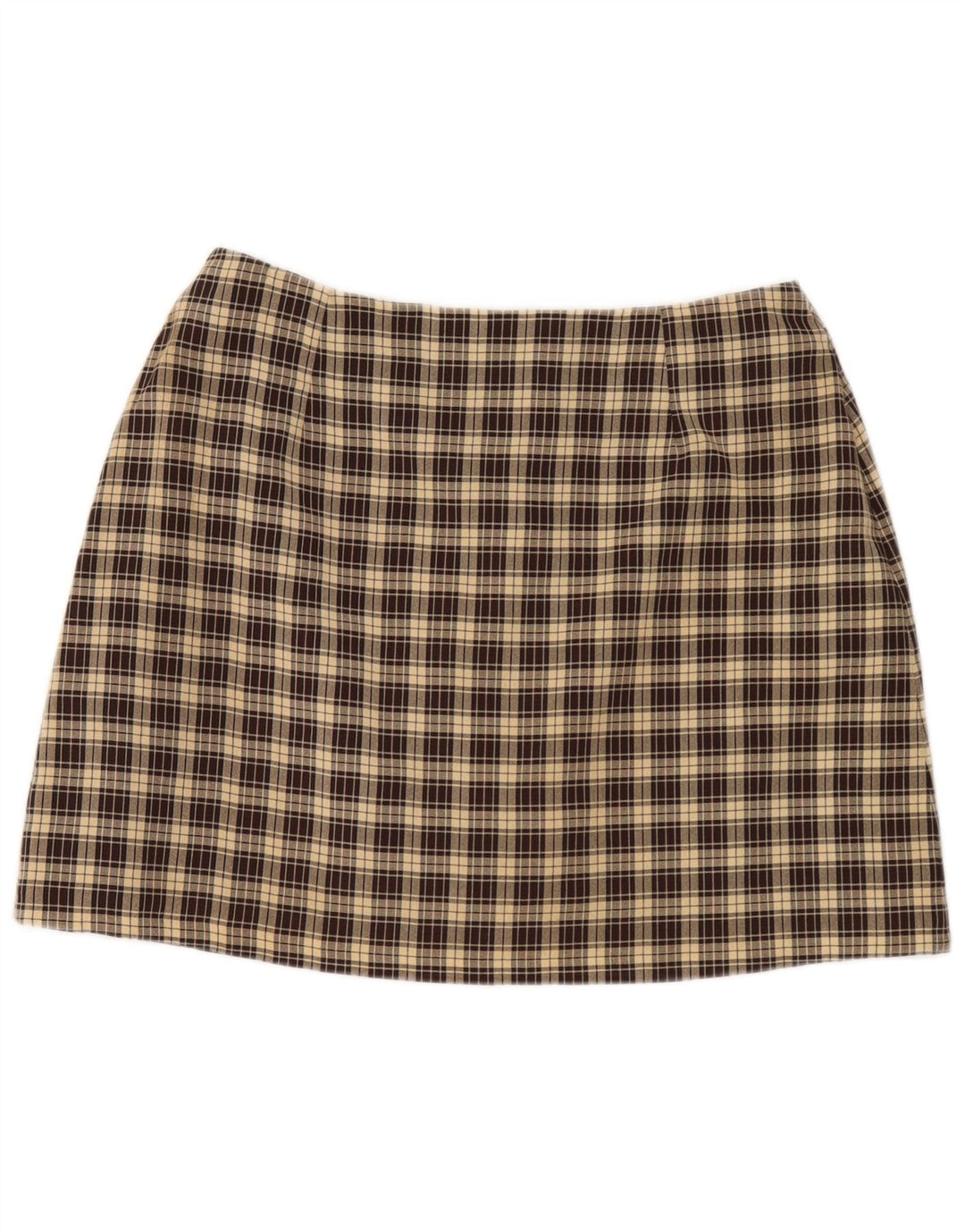 Γυναικεία μίνι φούστα Dorothy Perkins UK 16 Large W32 Brown Check Polyester