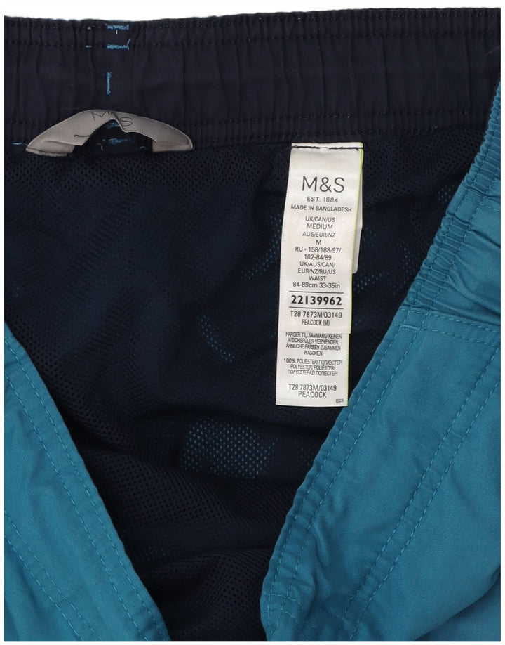 Ανδρικό σορτς κολύμβησης Marks & Spencer Peacock Cargo Μεσαίο μπλε πολυεστέρας
