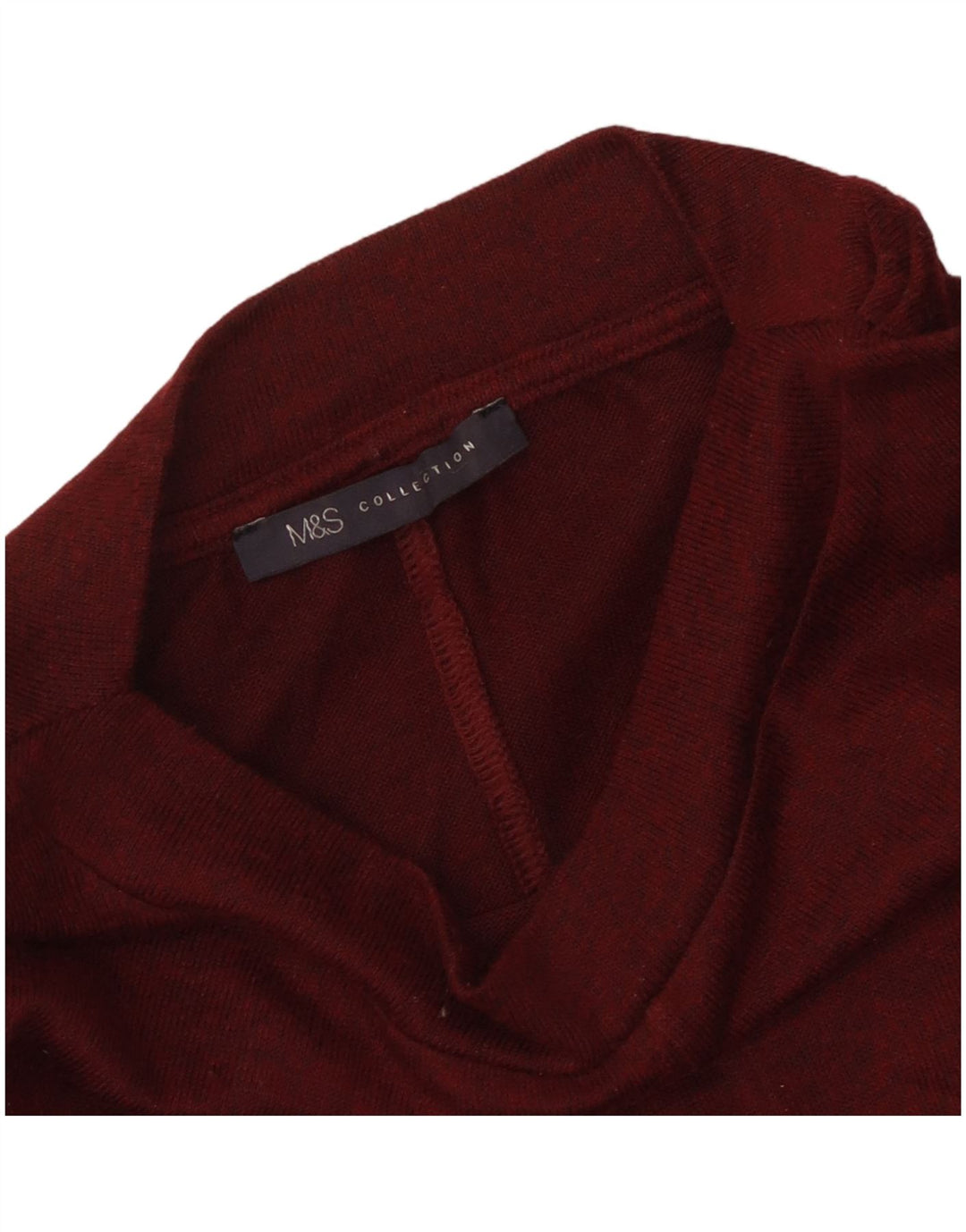 MARKS & SPENCER Γυναικεία μπλούζα με 3/4 μανίκια τοπ UK 12 μεσαίου μπορντώ