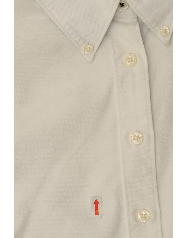 TOMMY HILFIGER Womens Shirt US 10 Large White Vintage Tommy Hilfiger and Second-Hand Tommy Hilfiger from Messina Hembry 