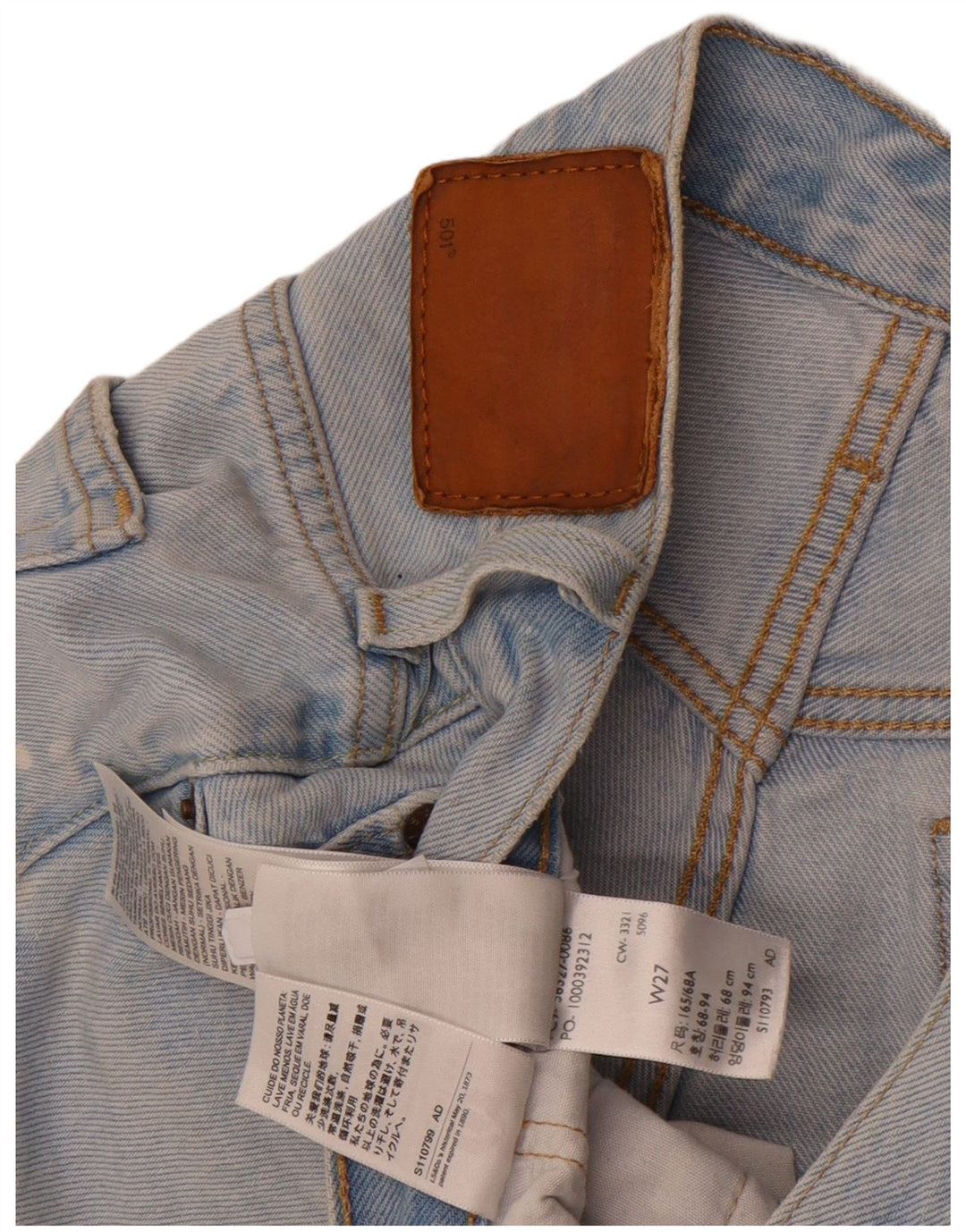 Γυναικείο Σορτς Levi's 501 Τζιν W27 Μικρό Μπλε Βαμβακερό