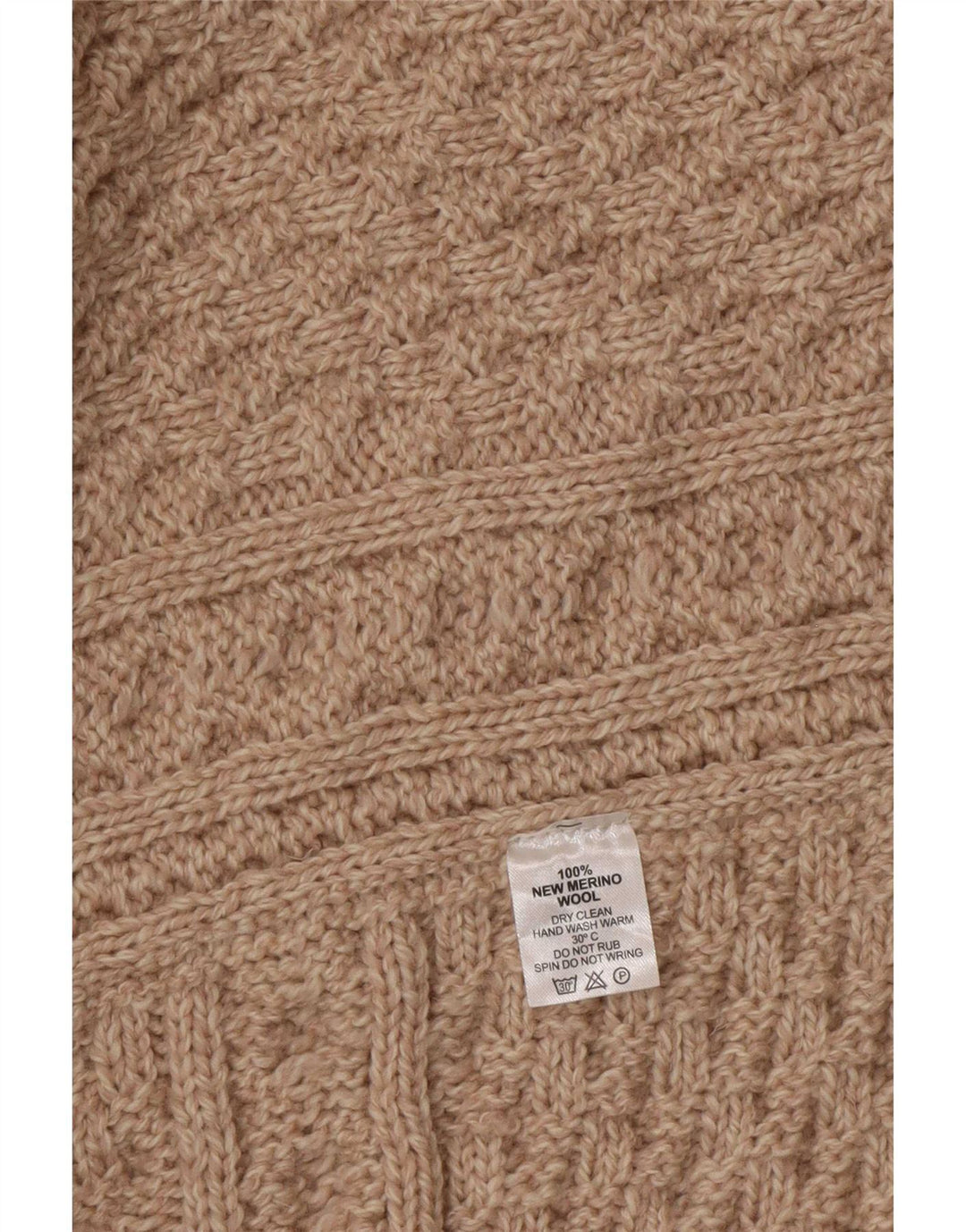Aran Γυναικείο Poncho Jumper One Size Beige