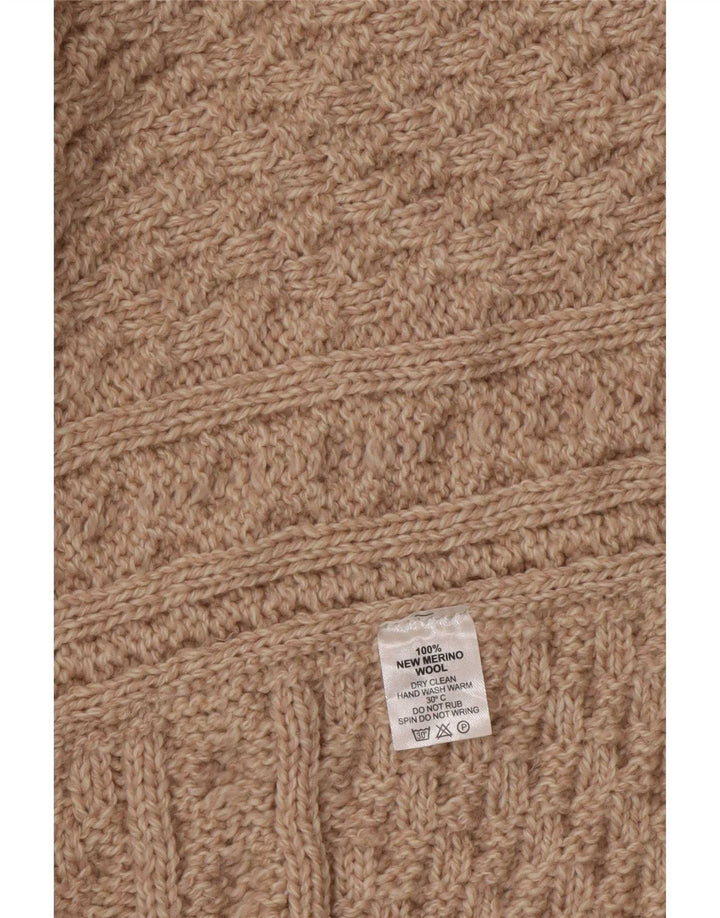 Aran Γυναικείο Poncho Jumper One Size Beige