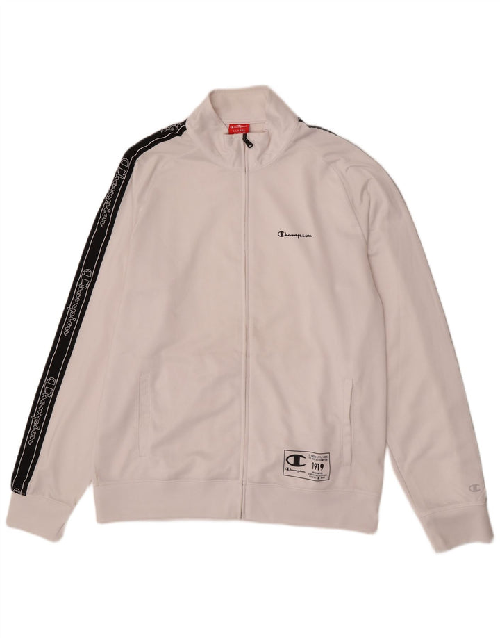 Ανδρική φόρμα Champion Graphic Top Jacket XL White Colourblock
