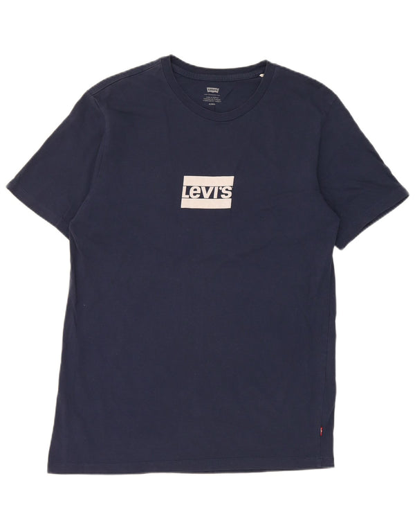 Ανδρικό γραφικό T-Shirt Levi's Top μεσαίο μπλε βαμβακερό