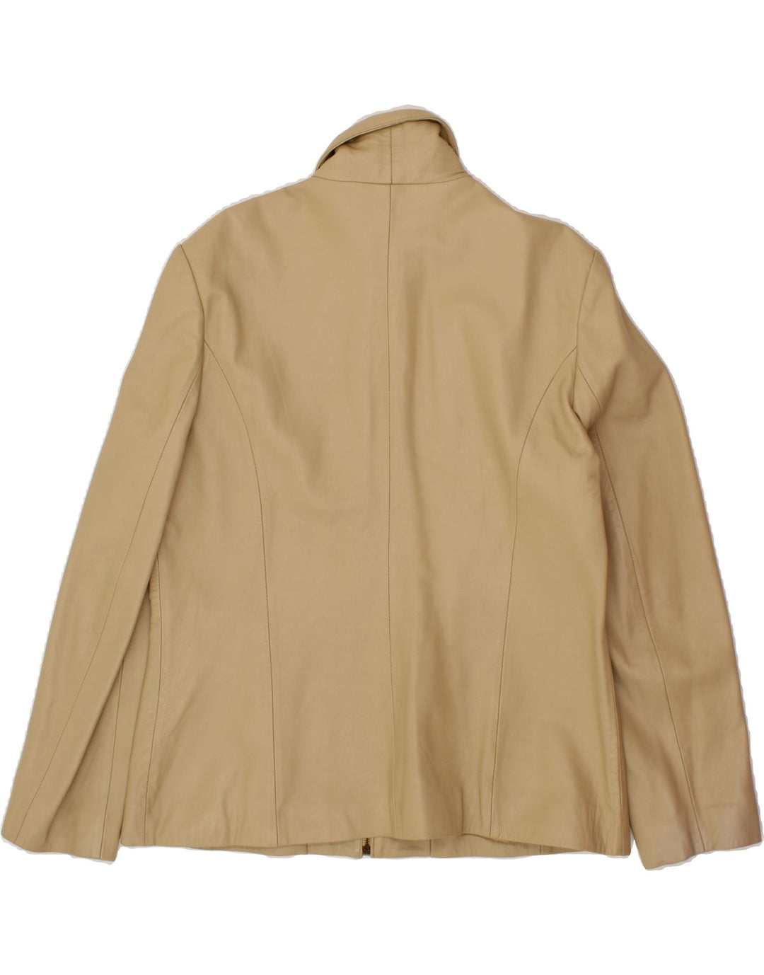 TORUS Womens Leather Jacket UK 20 2XL Beige Leather Vintage Torus and Second-Hand Torus from Messina Hembry 