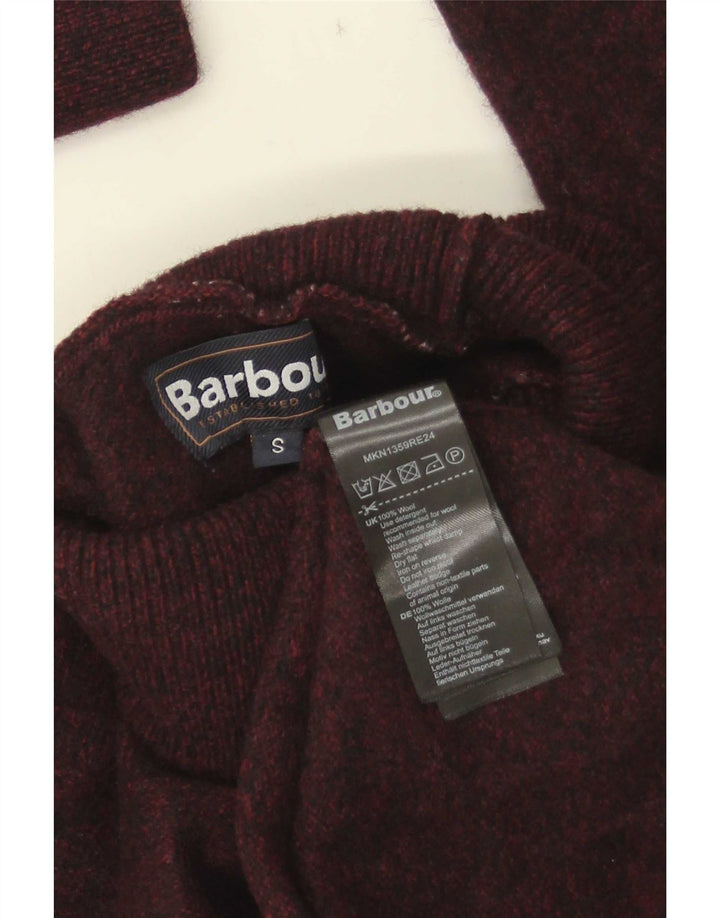 Barbour Γυναικείο πουλόβερ με ρολό λαιμόκοψη UK 10 Μικρό καφέ μαλλί