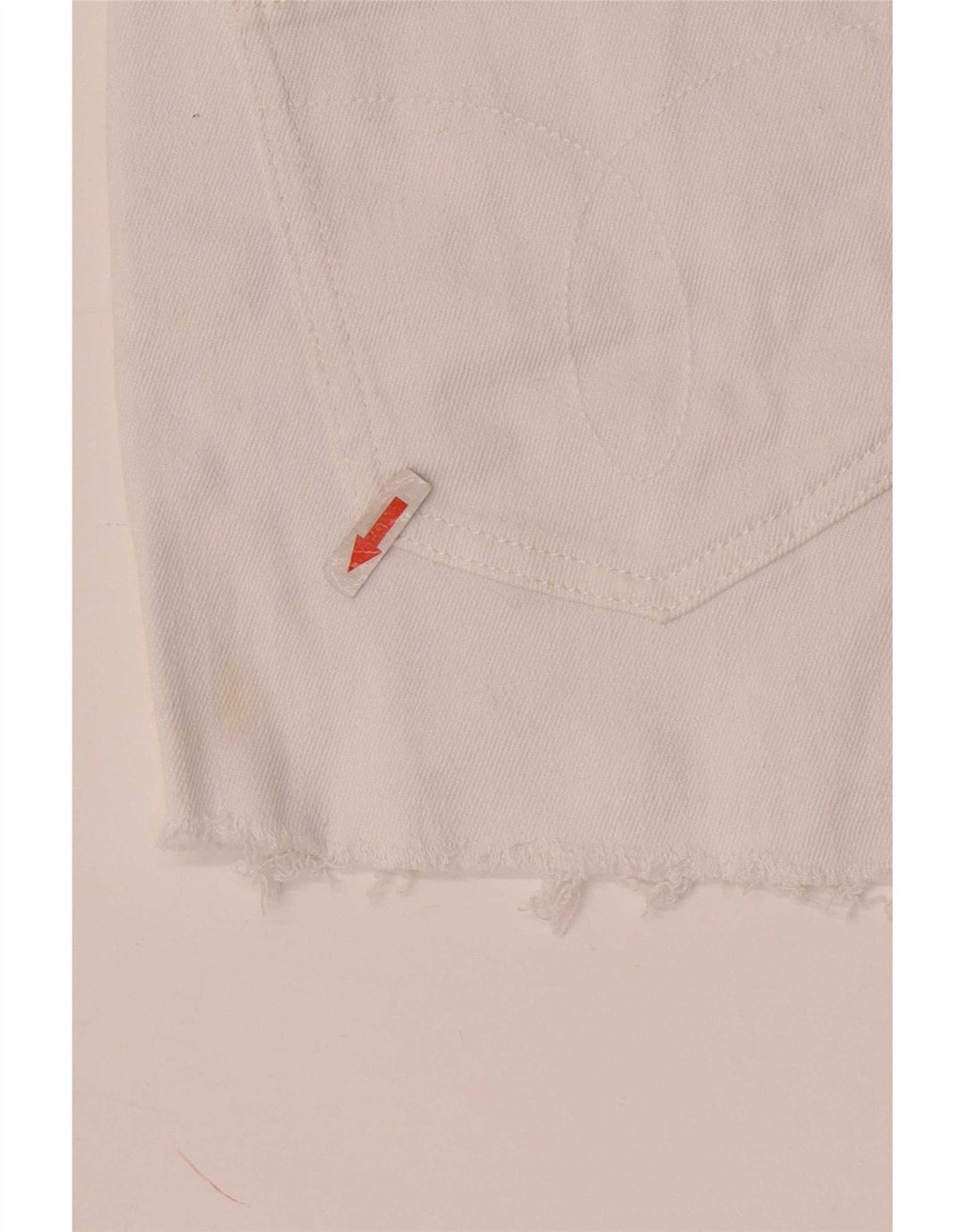 Γυναικείο τζιν σορτς Calvin Klein W28 Μεσαίο λευκό βαμβακερό