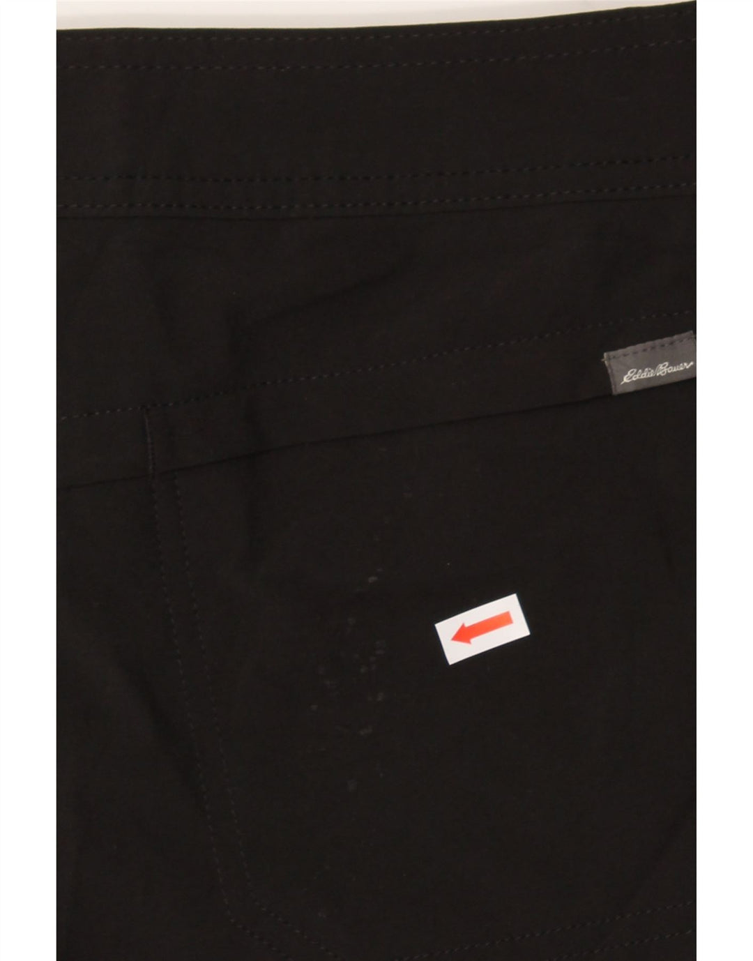 EDDIE BAUER Womens Mini Straight Skirt US 16 2XL W38 Black Polyester Vintage Eddie Bauer and Second-Hand Eddie Bauer from Messina Hembry 