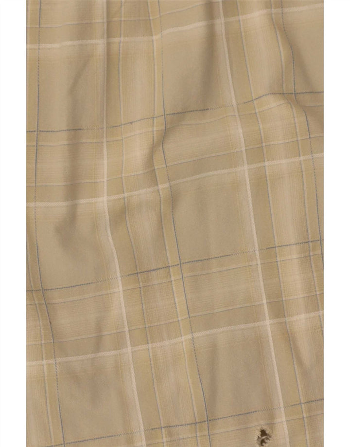 Ανδρικό κοντομάνικο πουκάμισο Camel Active XL Beige Check