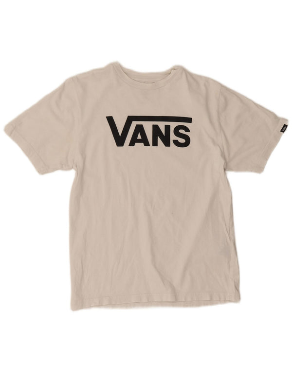 Vans Boys Classic Fit Graphic T-shirt Top 12-13 ετών μεγάλο λευκό βαμβακερό