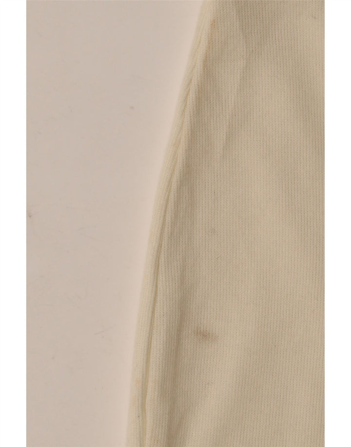 Zara Γυναικεία Midi Φούστα Small W26 Off White Βαμβακερή